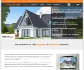 Cadarchitekt.com(Überzeugen Sie sich selbst von unserer innovativen 3D CAD Hausplaner) Screenshot