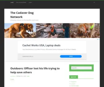 Cadaverdog.net(Bringing closure to the families and cases) Screenshot