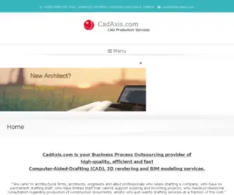 Cadaxis.com(Revit BIM Outsourcing Services for Architects and Engineers) Screenshot
