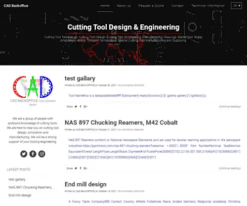 Cadbackoffice.com(Cutting Tool Design & Engineering) Screenshot