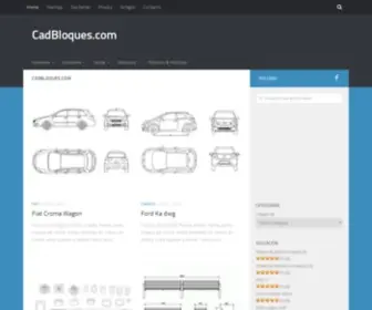 Cadbloques.com(Bloques Autocad Gratis) Screenshot