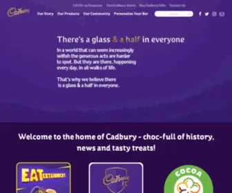 Cadbury.co.uk(Cadbury Chocolate) Screenshot