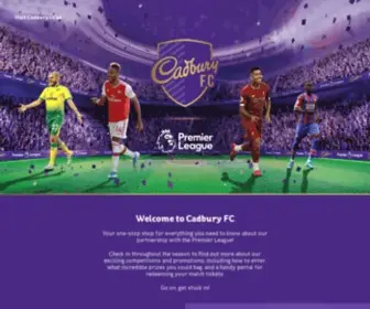 Cadburyfc.com(Cadbury FC) Screenshot