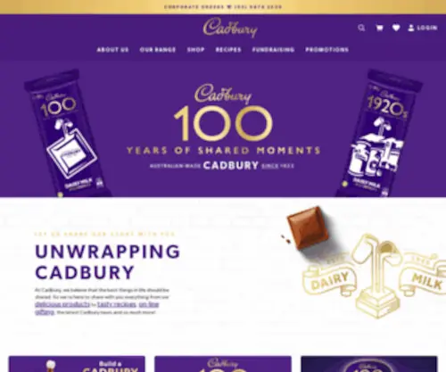 Cadburystore.com.au(Cadburystore) Screenshot