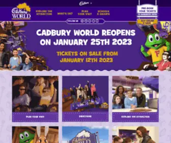 Cadburyworld.co.uk(Cadbury World) Screenshot