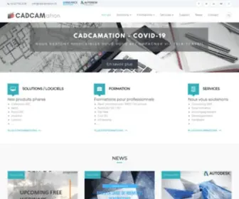 Cadcamation.ch(Vente et formation logiciels Autodesk (Revit) Screenshot