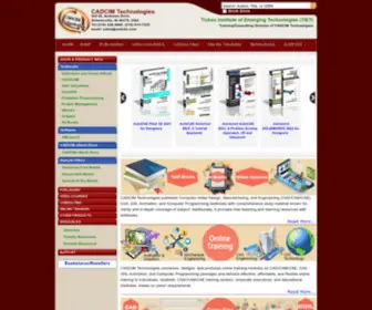 Cadcimtech.com(CADCIM Home) Screenshot