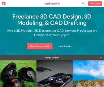 Cadcrowd.com(Freelance 3D Modeling) Screenshot