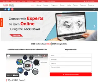 Caddcentresimmakkal.in(CADD Centre®) Screenshot
