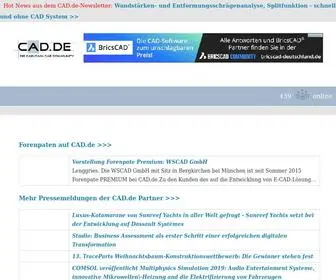 Cad.de(CAD CAM CAE Infos Software und Forum) Screenshot