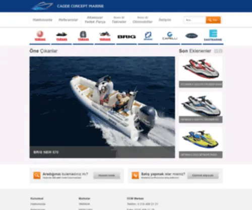 Caddeconcept.com(Cadde Concept Marine) Screenshot