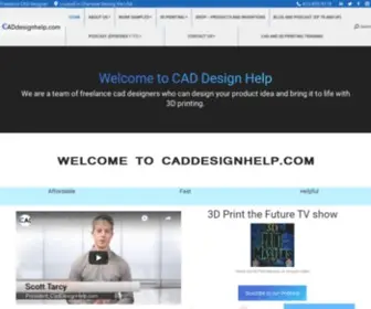 Caddesignhelp.com(3D Freelance Designer & Printing Services Charlotte NC) Screenshot