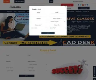 Caddeskindia.com(CAD DESK INDIA) Screenshot