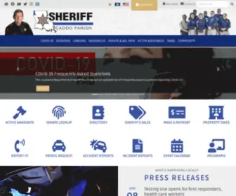 Caddosheriff.org(Caddo Parish Sheriff's Office) Screenshot