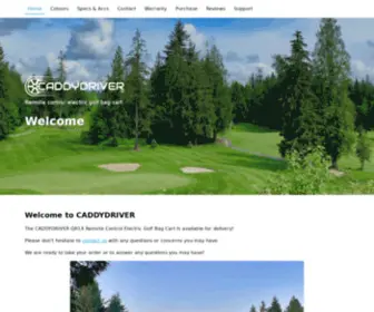 Caddydriver.com(Caddydriver Electric Remote Control Golf Bag Cart) Screenshot