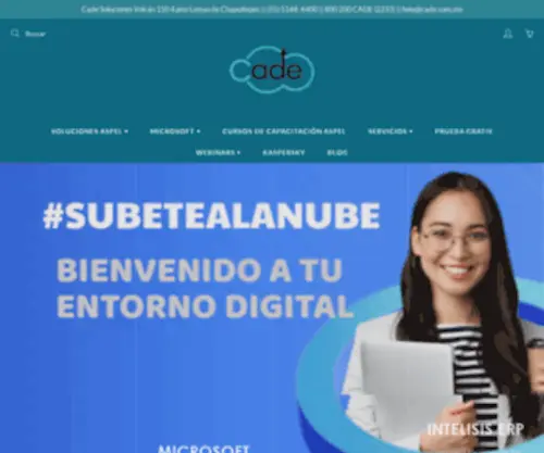 Cade.com.mx(CADE expertos en tecnología para el trabajo moderno Soluciones Siigo) Screenshot