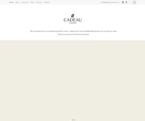 Cadeaucanada.com(Idée cadeau) Screenshot