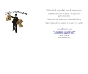 Cadeauretro.com(Le journal anniversaire) Screenshot