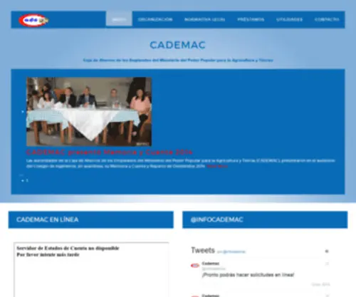 Cademac.com.ve(Bienvenido a CADEMAC) Screenshot