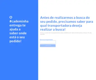 Cademinhaentrega.com.br(Cademinhaentrega) Screenshot