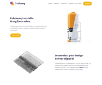 Cademy.xyz(Online 3D academy for designers) Screenshot