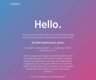 Caden.io(The internet) Screenshot