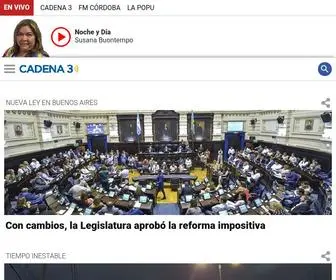 Cadena3.com.ar(Cadena 3 Argentina) Screenshot