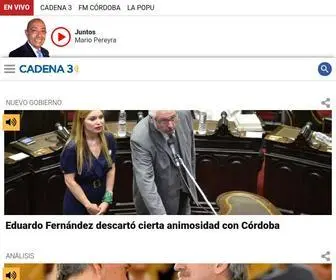 Cadena3.com(Cadena 3 Argentina) Screenshot