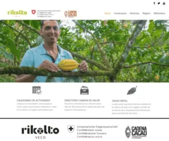 Cadenacacaoca.info(Cadena del Cacao) Screenshot