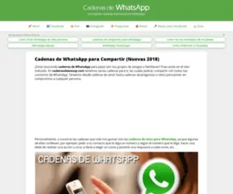 Cadenasdewasap.com(50 Cadenas de WhatsApp) Screenshot