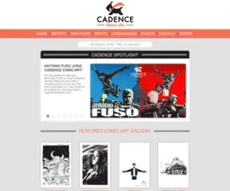 Cadencecomicart.com(Cadence Comic Art) Screenshot