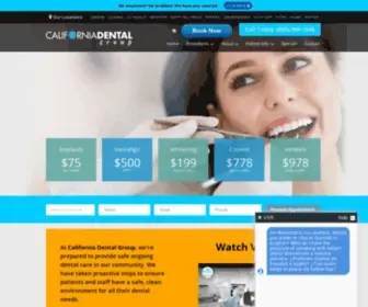 Cadentalgroup.com(California Dental Group) Screenshot