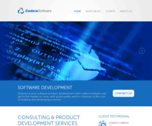 Caderasoftware.com(Homepage) Screenshot