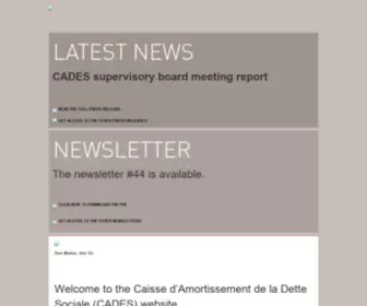 Cades.fr(Accueil) Screenshot