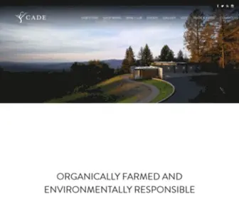 Cadewinery.com(CADE Winery) Screenshot