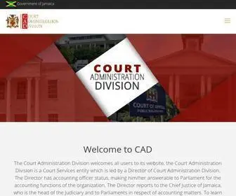 Cad.gov.jm(Court Administration Division) Screenshot