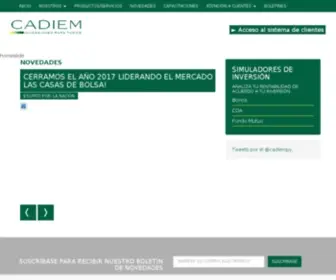 Cadiem.com.py(CADIEM Casa de Bolsa) Screenshot