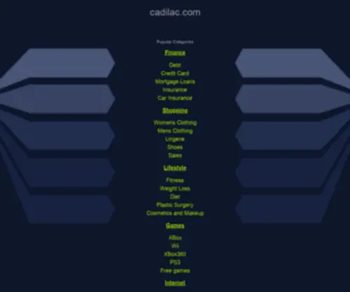 Cadilac.com(Cadilac) Screenshot