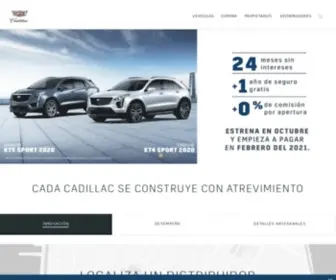 Cadillac.com.mx(Cadillac México vehículos de lujo) Screenshot