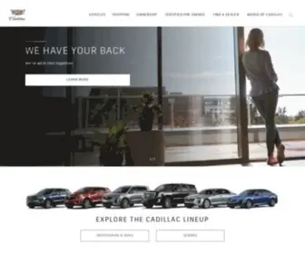 Cadillac.com(Cadillac Luxury Vehicles) Screenshot