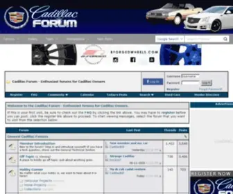 CadillacForum.com(Cadillac Forum) Screenshot