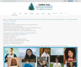 CadillacFoundation.org(Cadillac Area Community Foundation) Screenshot