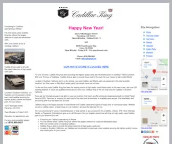 Cadillacking.com(Cadilac acessories alante engine electrical electric part filter cadillac used searchable parts database search find series 62 sixty two 70 seventy calais 6ebrougham brogham biarritz coupe convertible) Screenshot