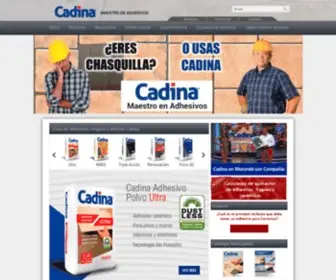 Cadina.cl(Adhesivos para Cerámicos y Fragües) Screenshot