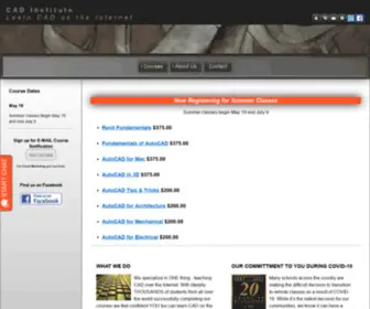Cadinstitute.com(CAD Institute) Screenshot