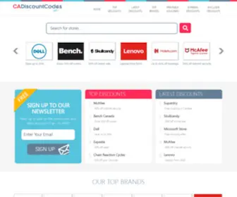 Cadiscountcodes.com(Coupon Codes) Screenshot