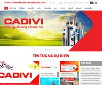 Cadivi-VN.com(CÔNG TY CỔ PHẦN DÂY CÁP ĐIỆN VIỆT NAM) Screenshot