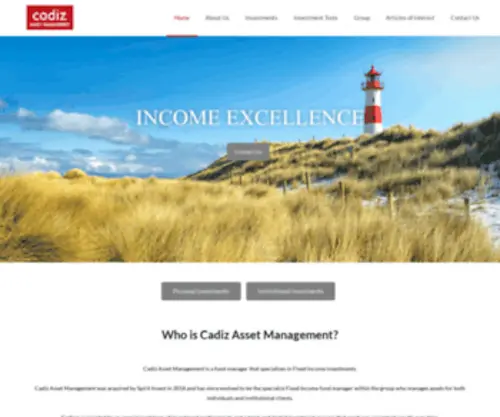 Cadiz.co.za(Asset Management) Screenshot