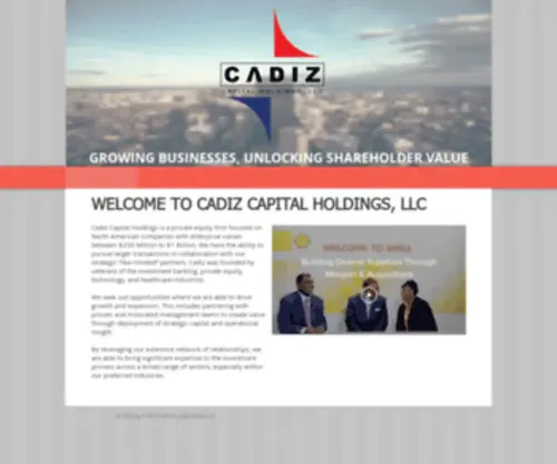 Cadizcapital.com(Cadiz) Screenshot