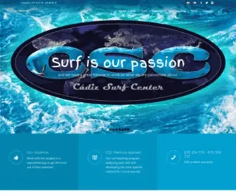 Cadizsurfcenter.com(Cádiz Surf Center) Screenshot